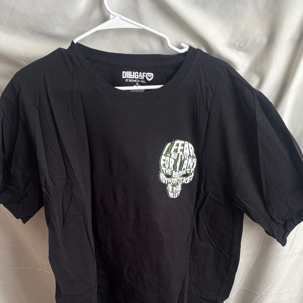 Black Skull Graphic Tee for Men